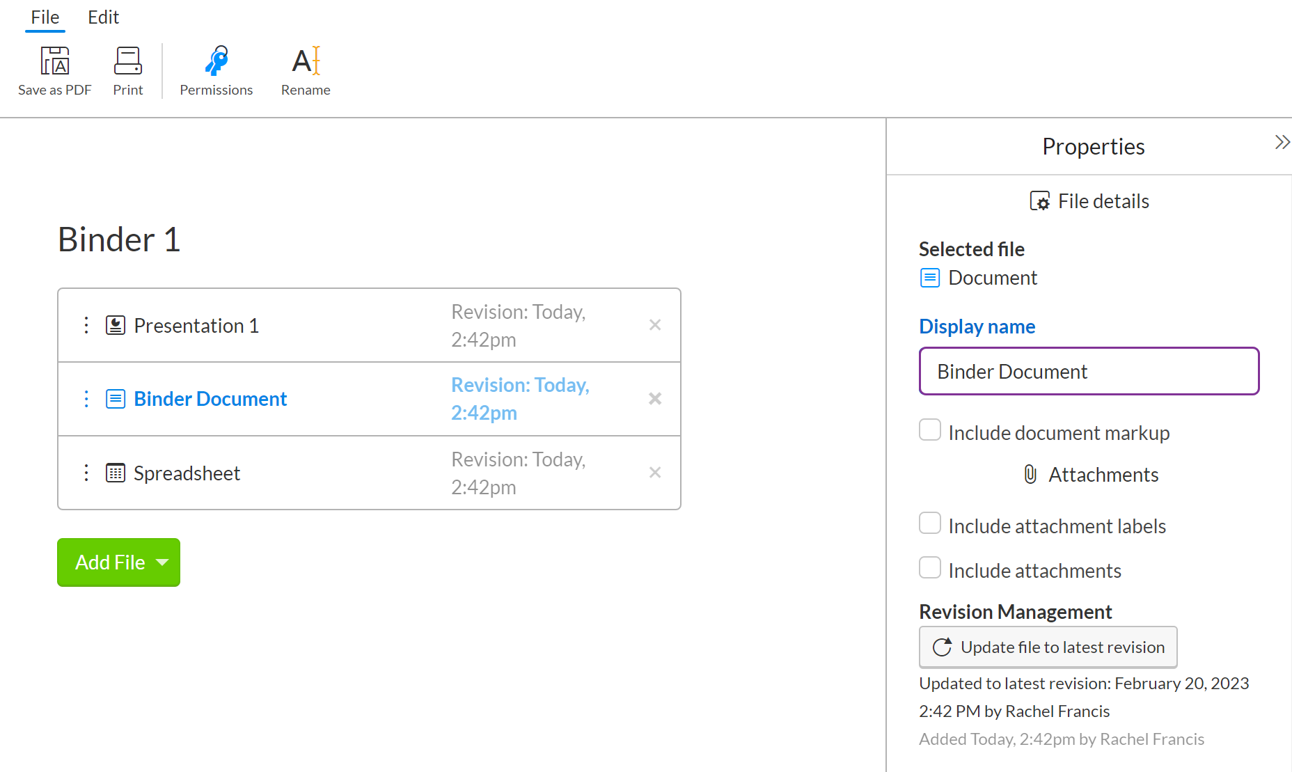 Create and use binders Support Center