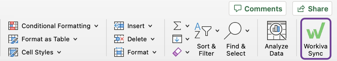 Workiva Sync for Spreadsheets – Support Center