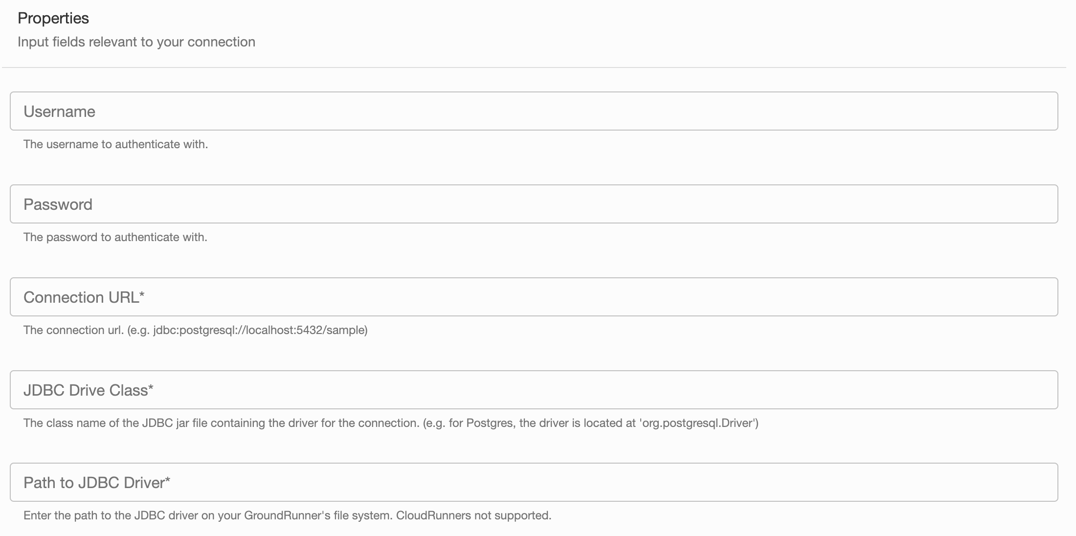 JDBC connector – Support Center