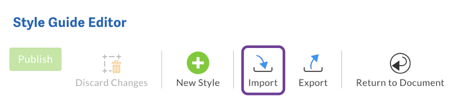 Import style guide