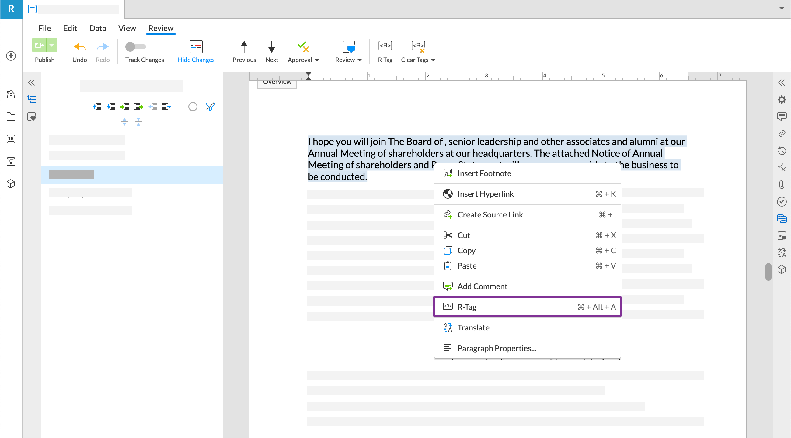 Rタグの使用 – サポートセンター