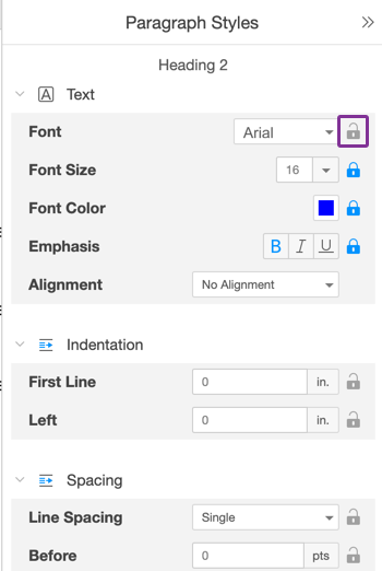 Locking individual attributes