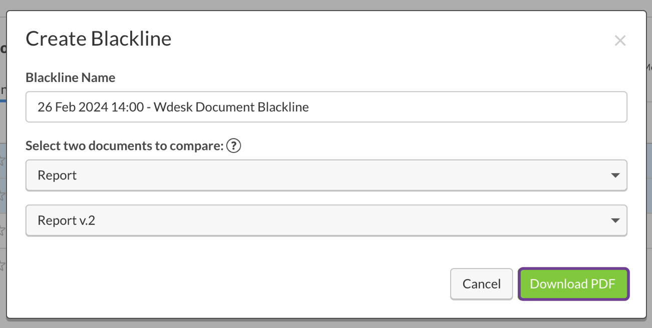 Blackline options and download