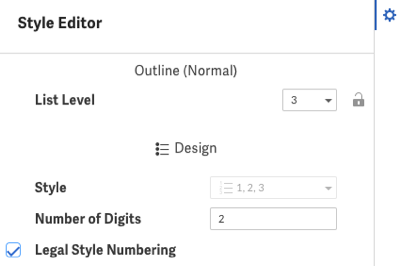Number of digits option