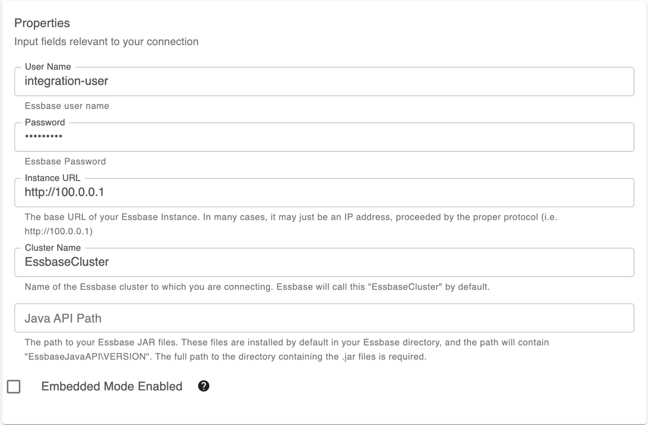 Kobling til Oracle Essbase – Support Center