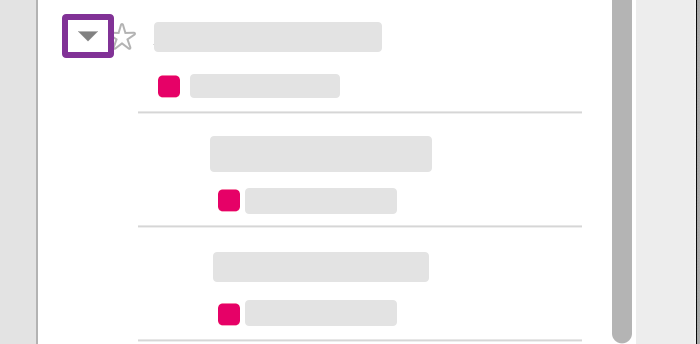 click the arrow to view the individual timestamps for edits