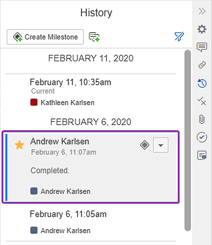 create a milestone