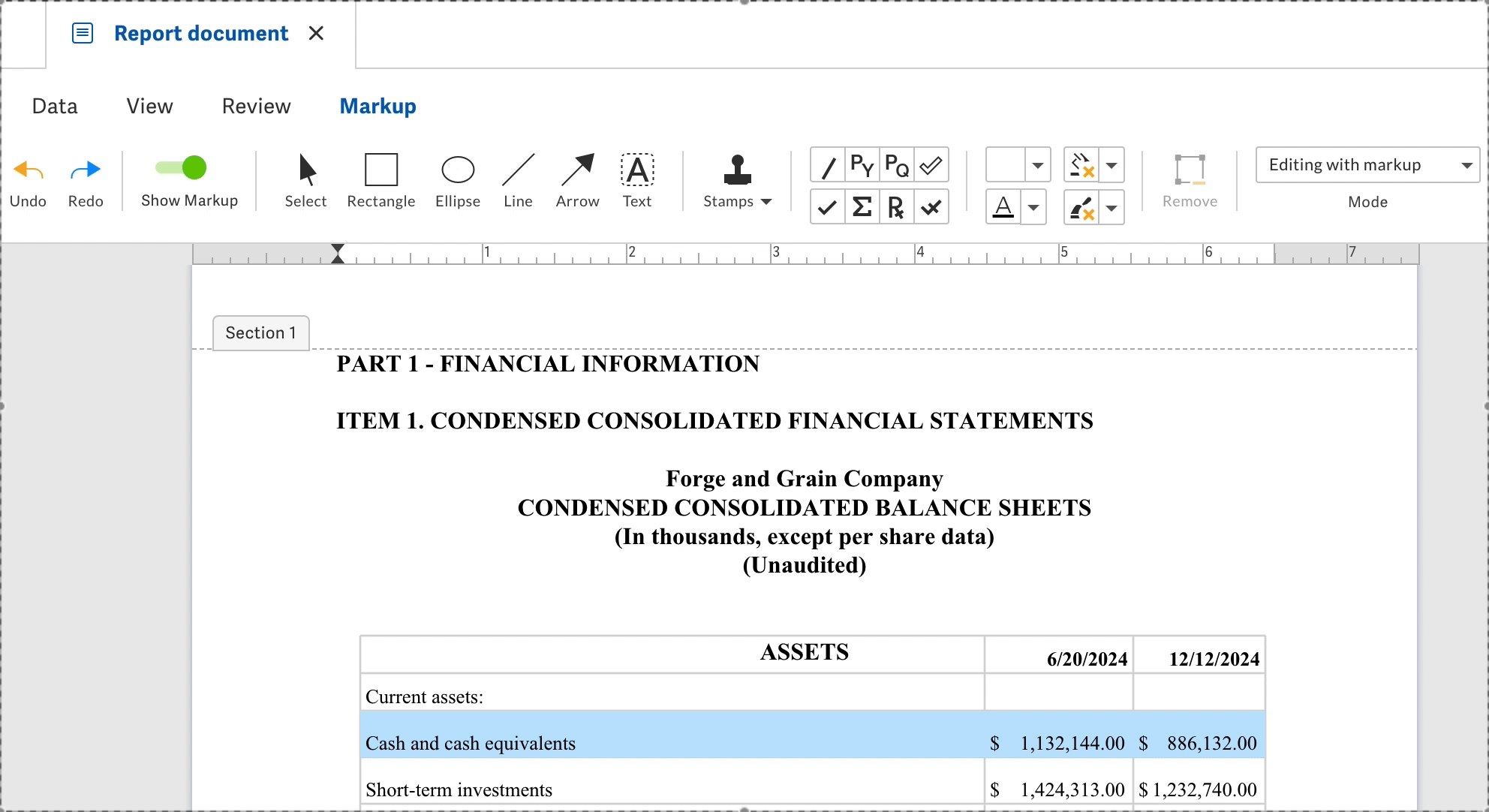 Add symbol markup