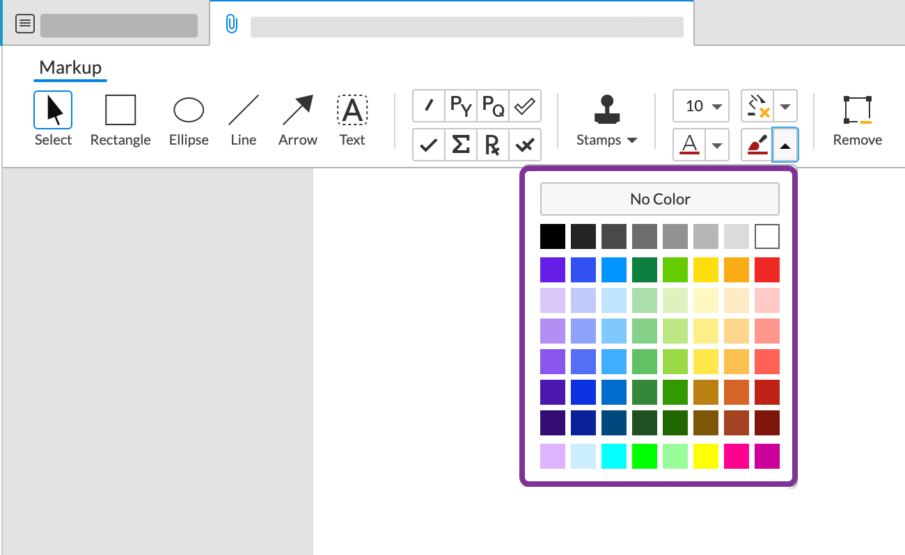 change a shape's fill or outline color using the menu
