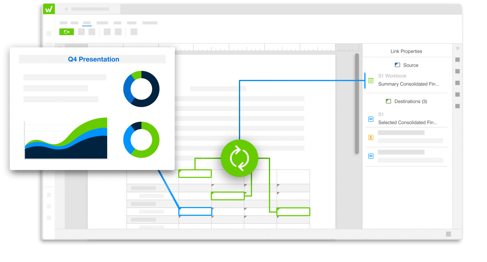 links create consistent data across all of your files