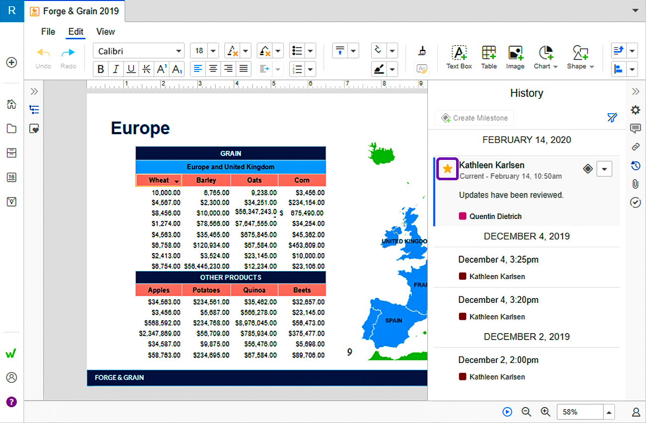 Abrir el panel de historial