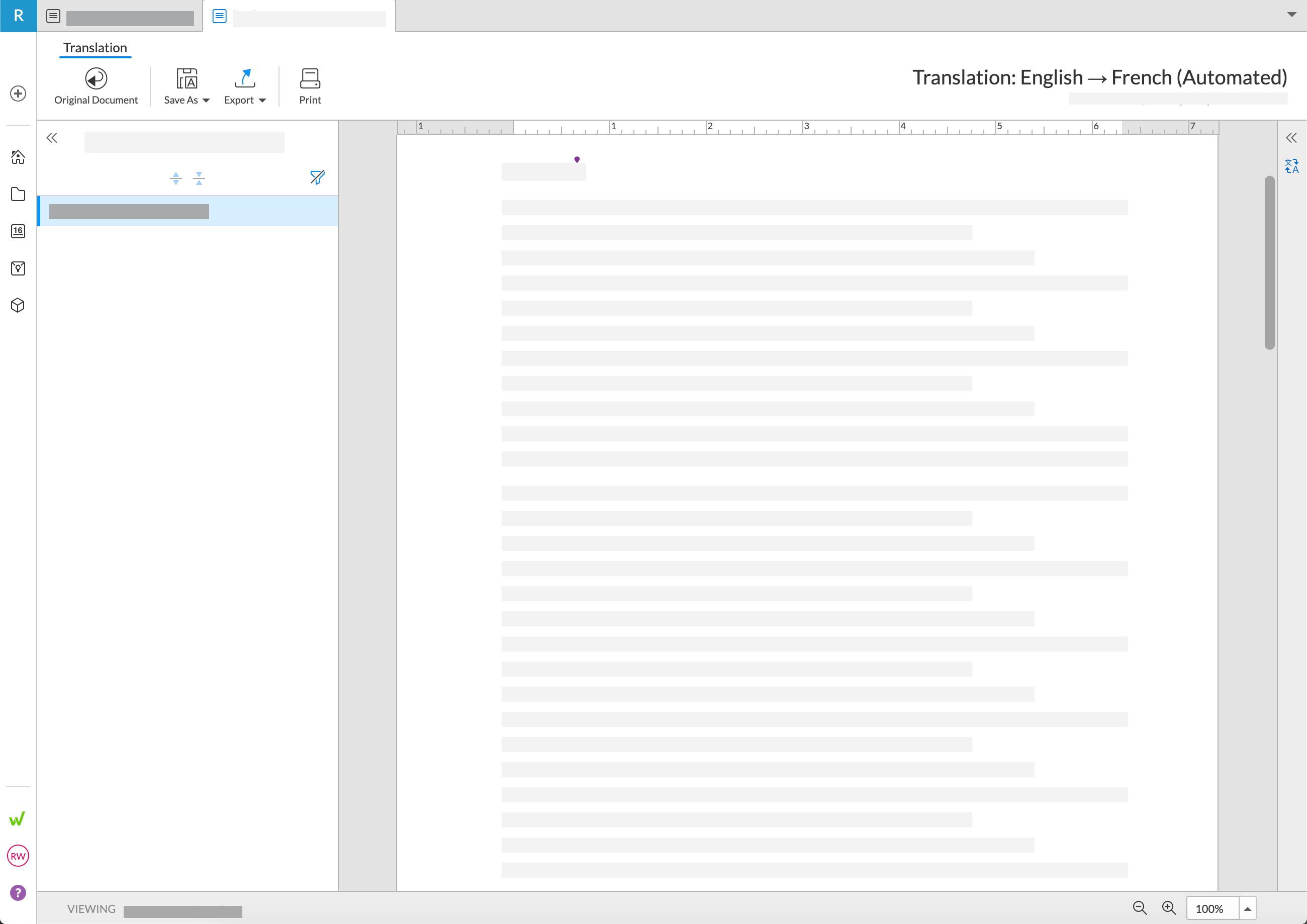 Open translation in Workiva