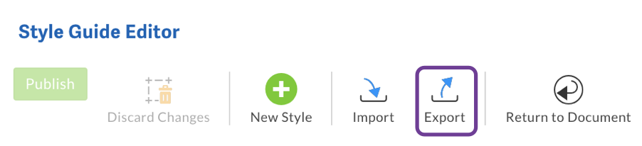 Export style guide