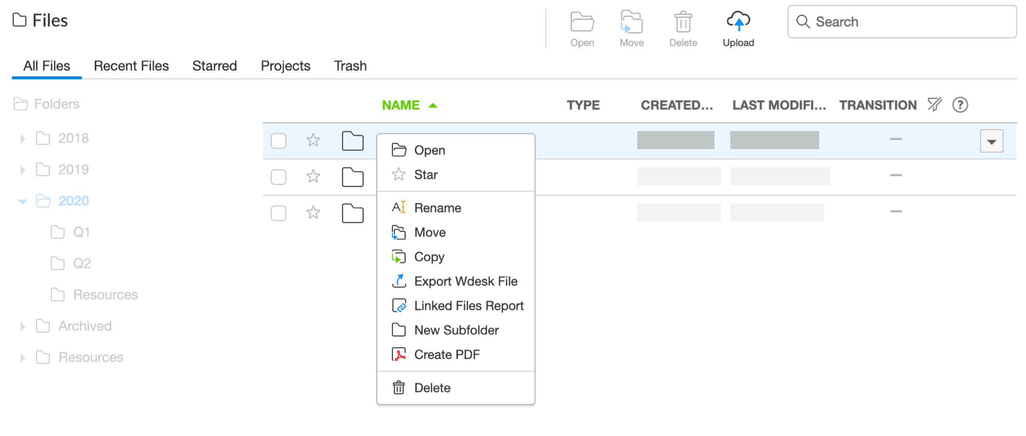 Select a folder