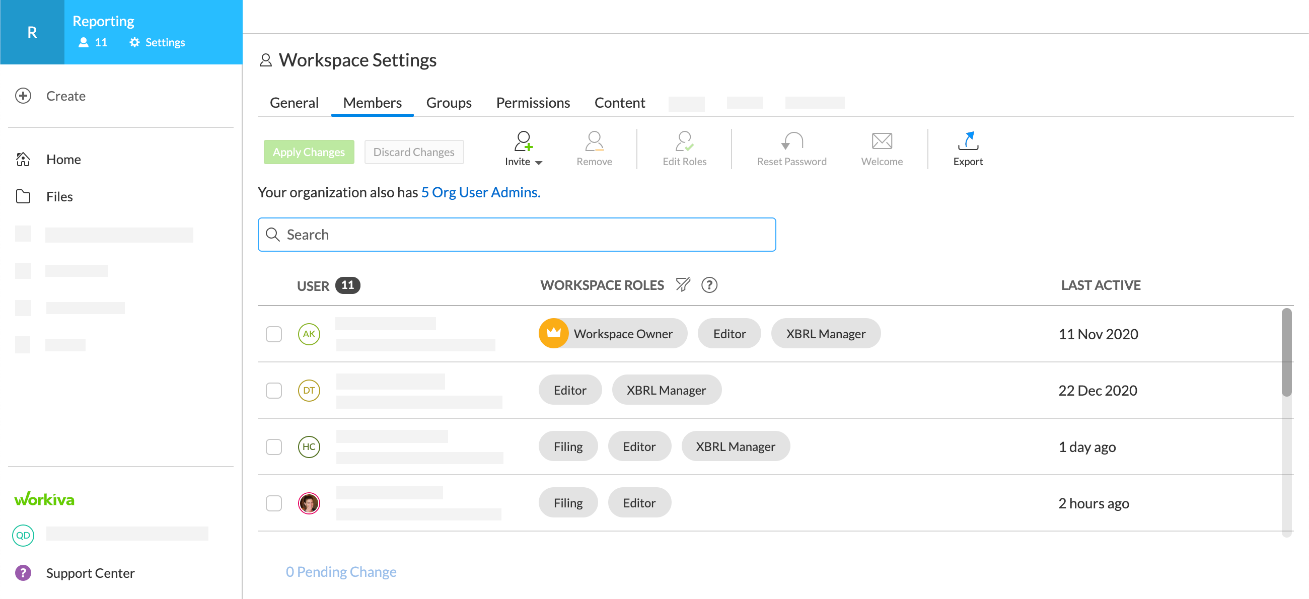 Workspace Roles