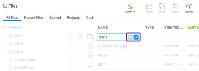 Enter Folder Name