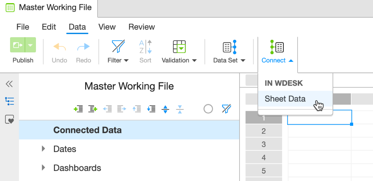 connecting to a data source