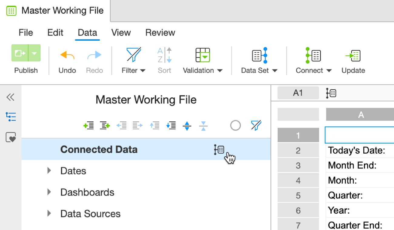 import a spreadsheet