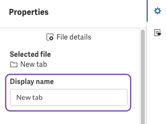 Rename the display name of the new tab