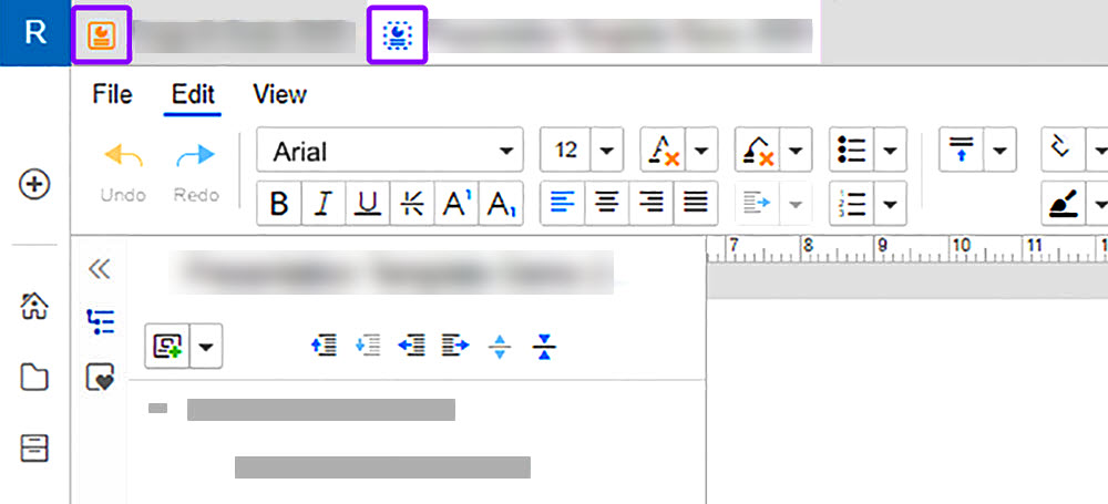 Presentations templates in Workiva