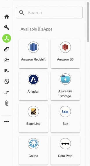 Search bar in chains tab