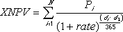 XNPV Formula