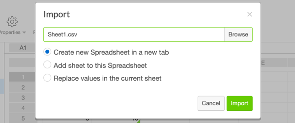 Import CSV File