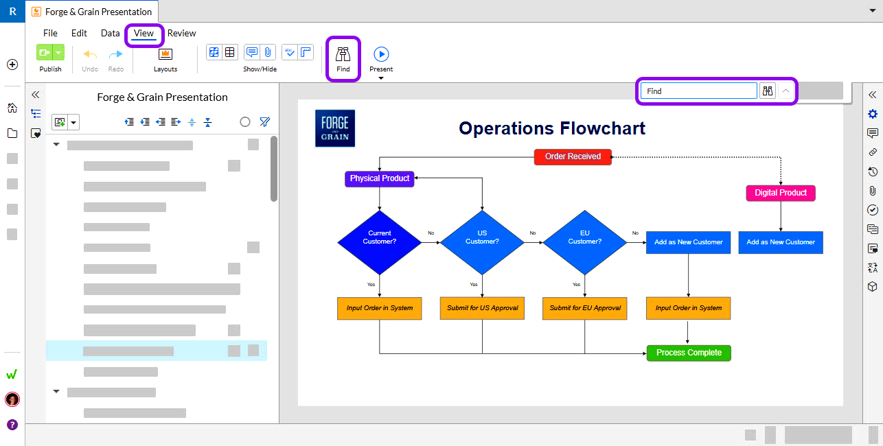Find and Replace feature in Presentations