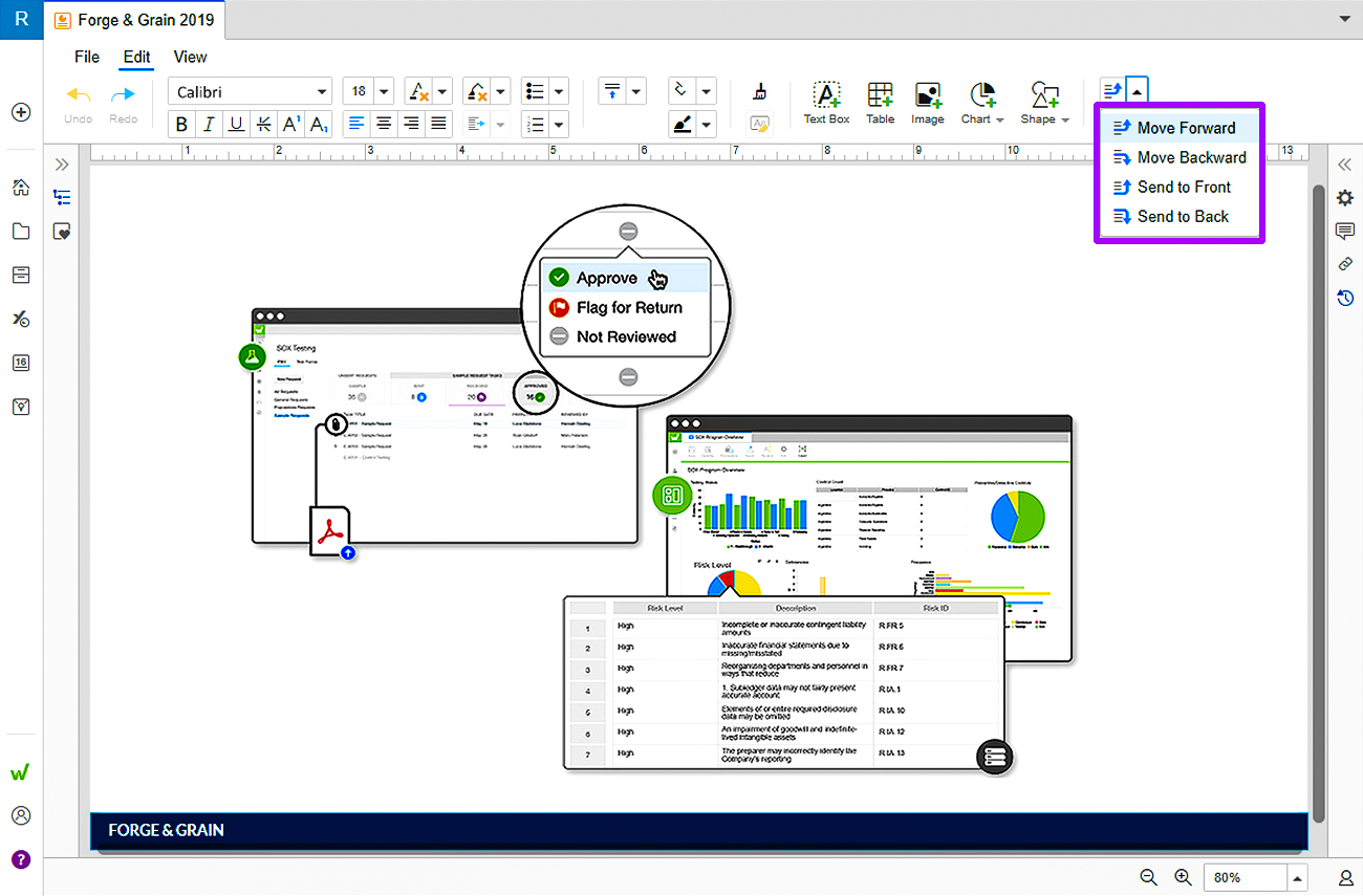 arrange and layer objects