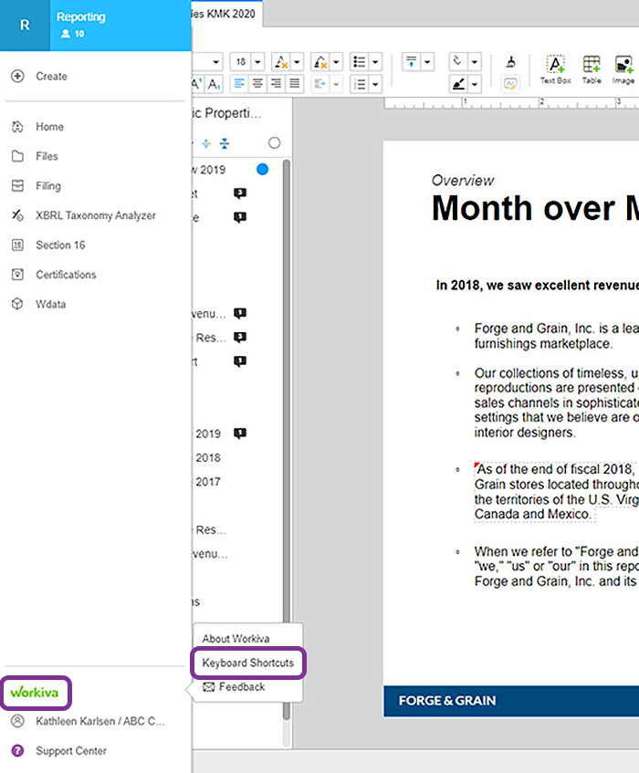 slide formatting keyboard shortcuts