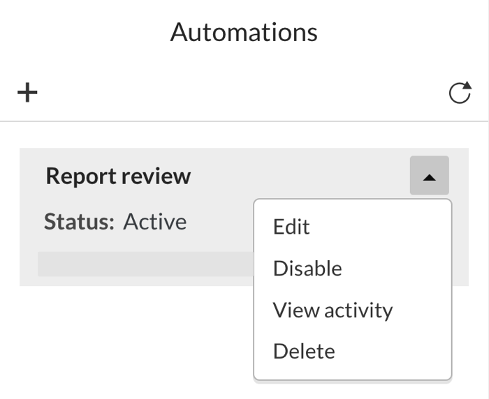 view and edit automation details