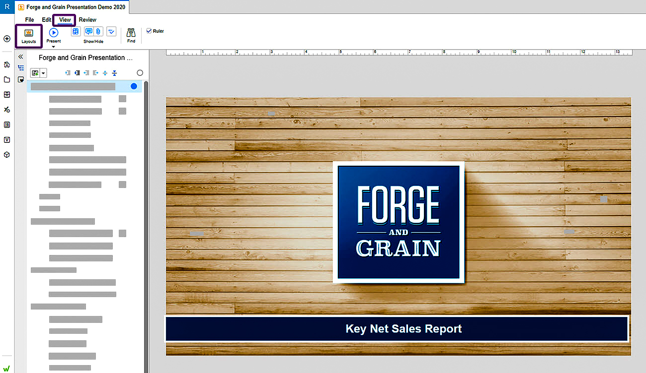 slide numbers in Presentations