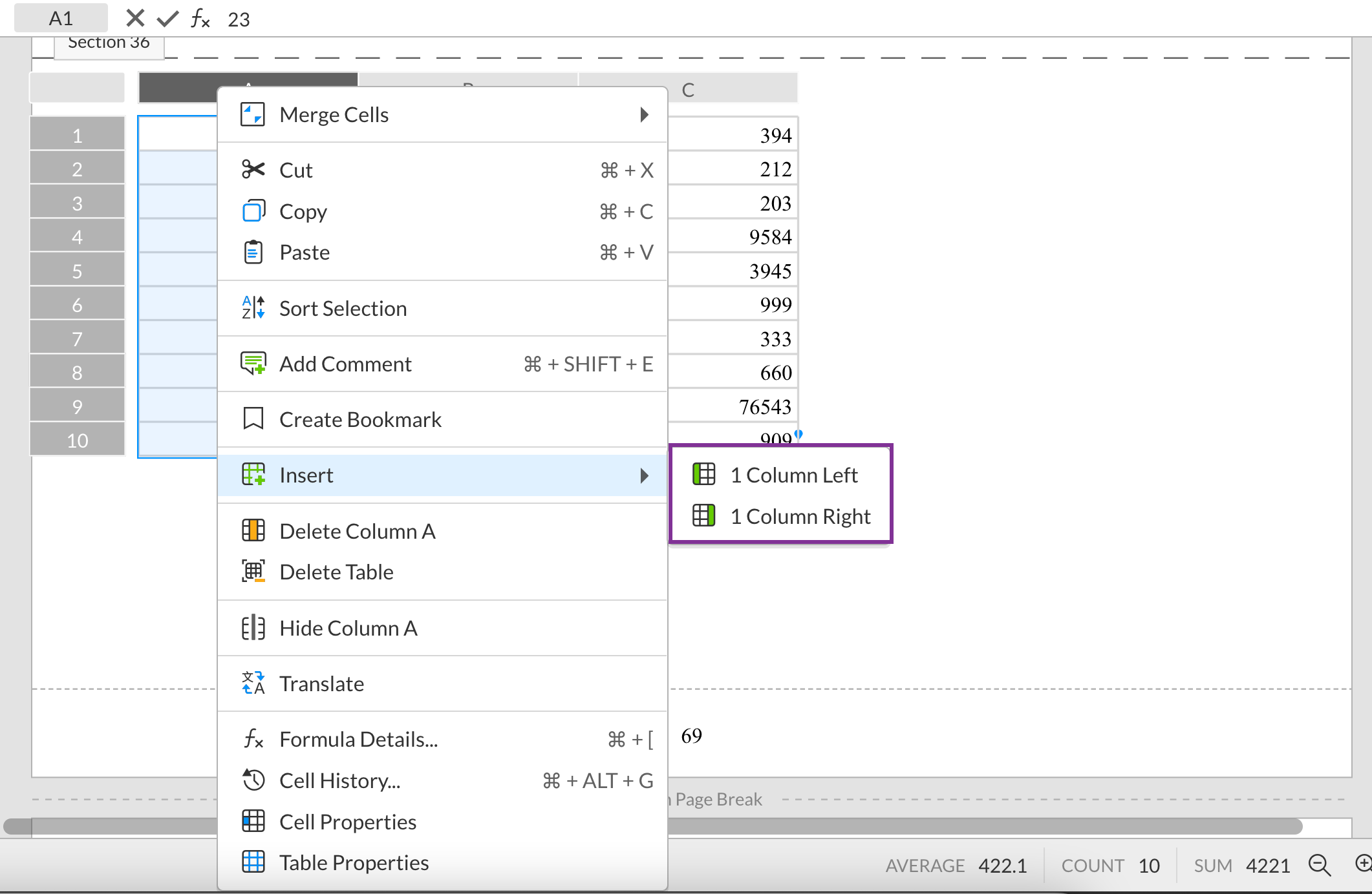 Adding rows or columns