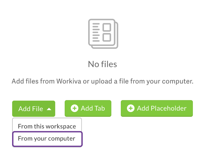 Add file from computer