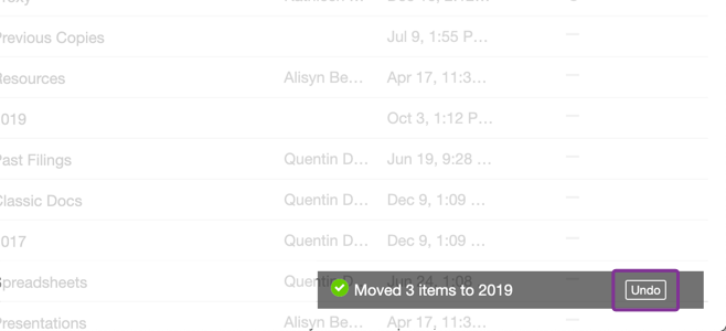 Undo Move