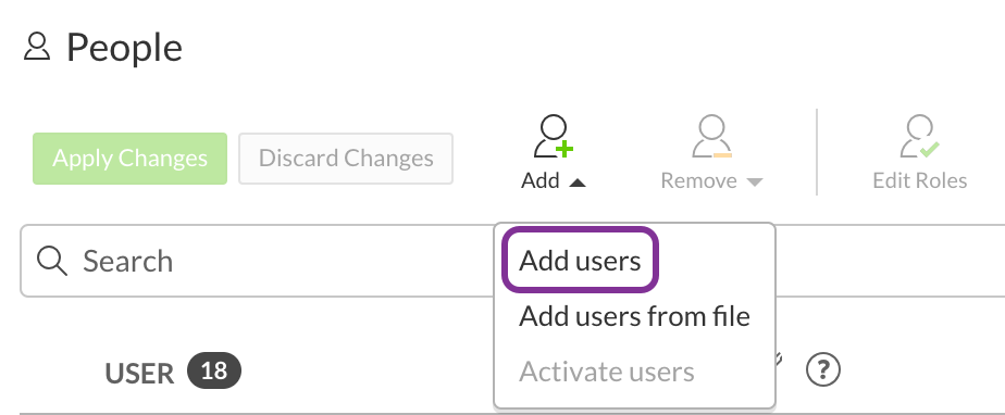 Add users