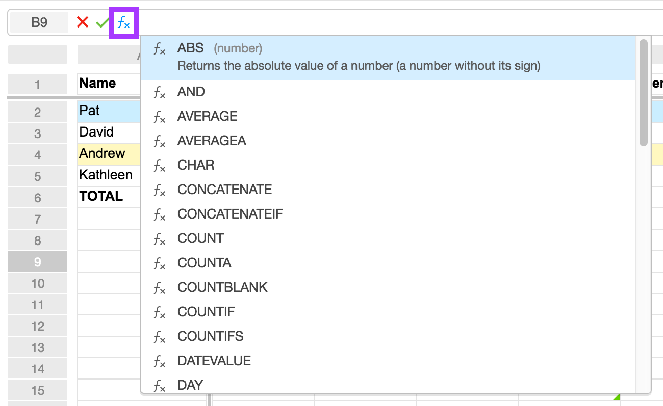 Formula Assistant