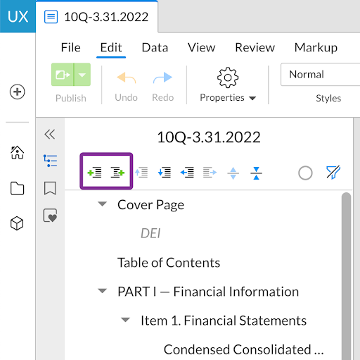 Add sections