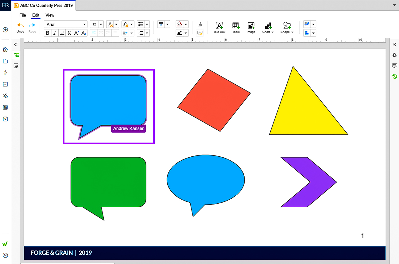 add content to a slide