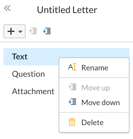 Rename, rearrange, or delete content