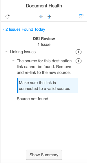 Details on section issues