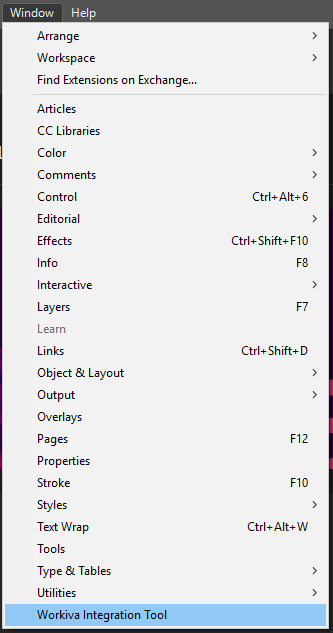 InDesign Plugin on Window