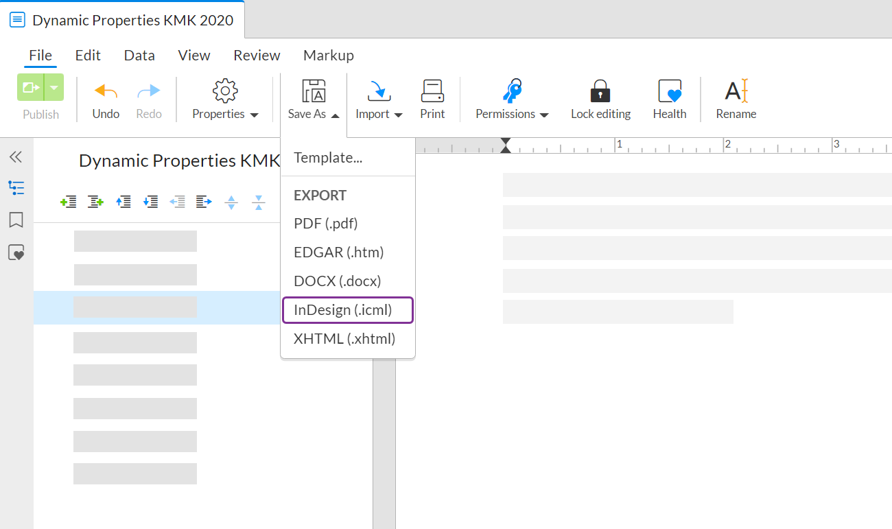 导出到InDesign – 支持中心