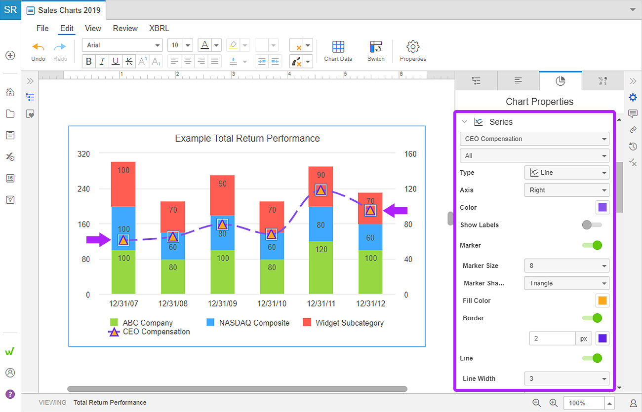 Column, Bar and Combo Charts Workiva Support Center