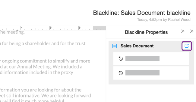 Open source document from the blackline panel