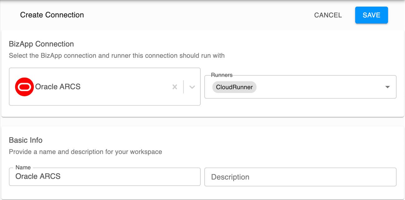 Connettore a Oracle Account Reconciliation Cloud Service (ARCS ...