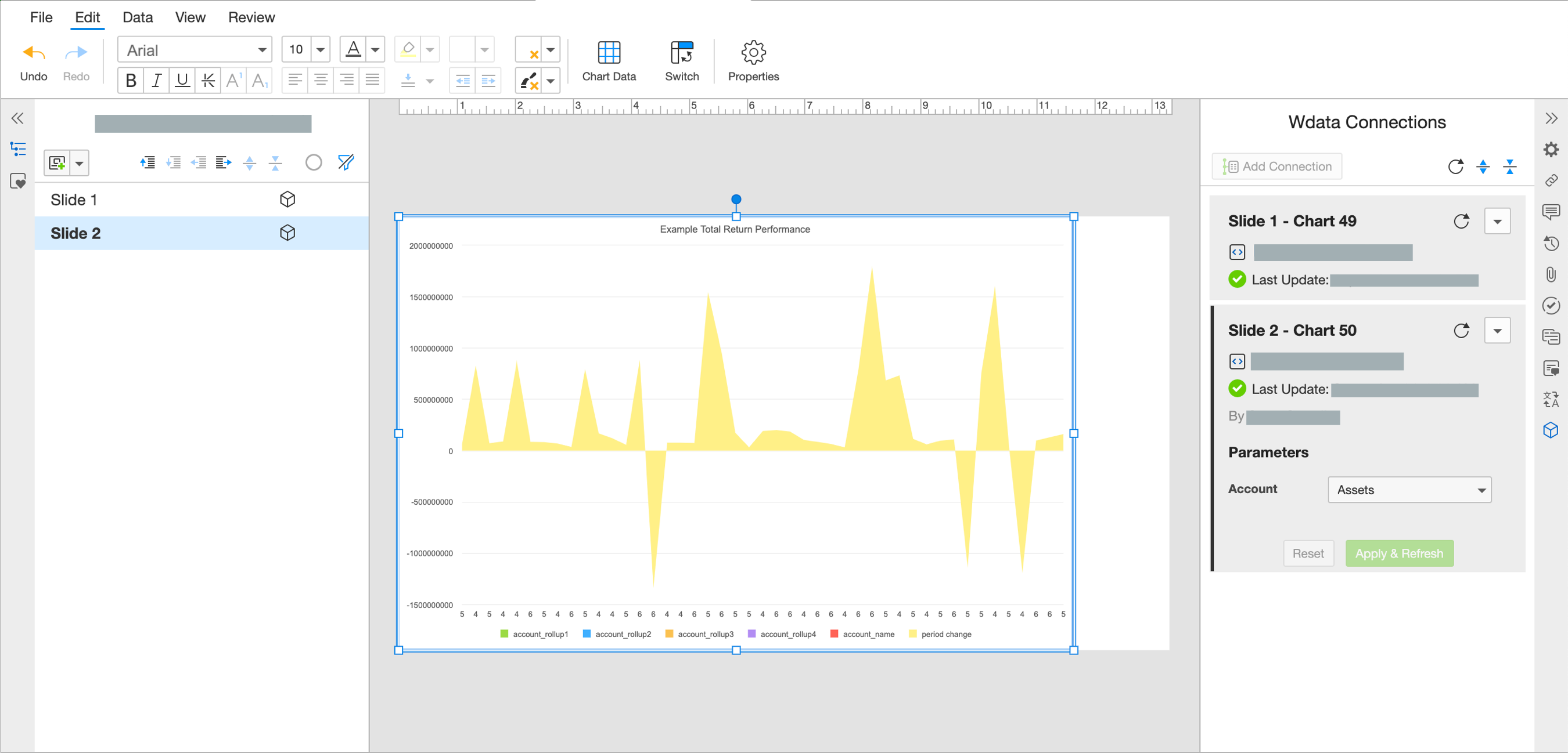 Connect Wdata Queries to Presentations – Workiva Support Center