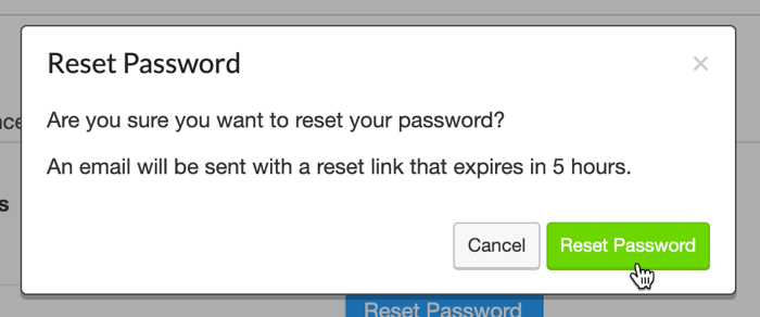Passwort zurücksetzen