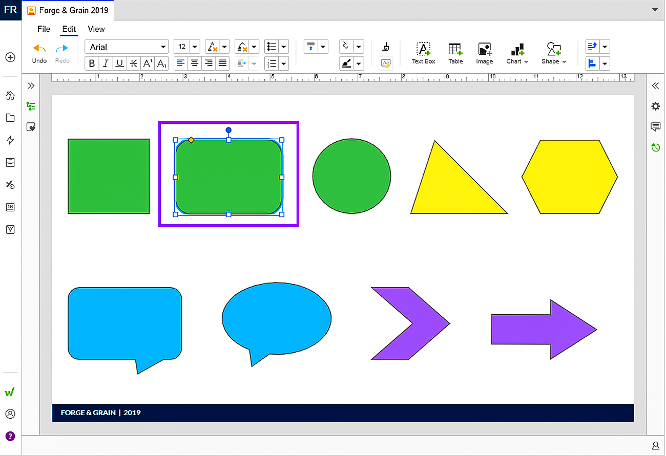 convert shapes in Presentations
