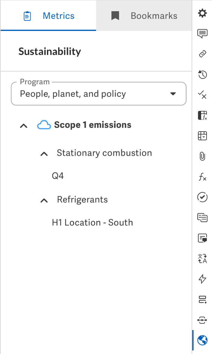 Connect source Workiva files to Sustainability Program values – Support ...